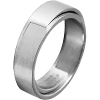 Akzent Partnerring "Alluring Way, silberfarbig, langlebig" Gr. 56, silber (silberfarbig), Fingerringe, Herren, 56, Edelstahl, Partnerring