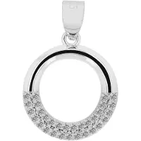 Akzent Kettenanhänger "Declan" aus 925 Sterlingsilber, rhodiniert, langlebig", silber (silberfarbig), Schmuckanhänger, Damen, Silber 925 (Sterlingsilber), Kettenanhänger