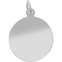 Akzent Anhänger mit Gravur "Mazza" aus 925 Sterlingsilber, rhodiniert, langlebig", silber (silberfarbig), Schmuckanhänger, Silber 925 (Sterlingsilber), Anhänger mit Gravur