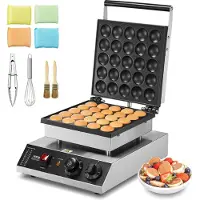 Zerbaco Mini Pfannkuchen Maschine Dutch Pfannkuchenmaker 25 Stk Edelstahl Dorayaki