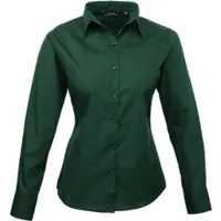 Premier Workwear Damen Popeline Bluse langarm PR300 bottle 38 (S/10)