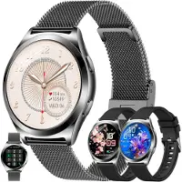 SGDDFIT 1,27" HD Smartwatch Damen mit Telefonfunktion, Herzfrequenz, Schlafmonitor, Schrittzähler, 100+ Sportmodi, IP68 Wasserdicht, Bluetooth, iOS & Android