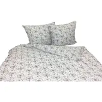 Zbyszko Bettwäsche, Waffelpiqué-Bettwäsche, bügelfrei, 100 % Baumwolle 160x200 0762 Kleine Blüten auf weißem Hintergrund