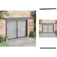 vidaXL Türvordach Schwarz 400x80 cm Polycarbonat - Markisen