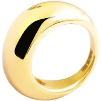 Akzent Fingerring "Livia, langlebig" Gr. 60, gold (goldfarbig), Fingerringe, Damen, 60, Edelstahl, Fingerring
