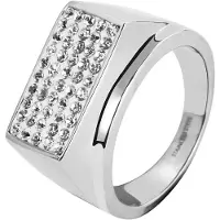 Akzent Fingerring "Sarita, silberfarbig, langlebig" Gr. 70, silber (silberfarbig), Fingerringe, Herren, 70, Edelstahl, Fingerring