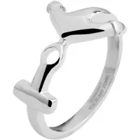 Akzent Fingerring "Vennie, langlebig" Gr. 56, silber (silberfarbig), Fingerringe, Damen, 56, Edelstahl, Fingerring
