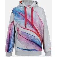Salzhaut Kapuzenpullover "Hoodie WANNERUP", Damen, Gr. M, grau (grau melange), Obermaterial: 60% Baumwolle CO. 40% Polyester PES., Pullover Kapuzenpullover