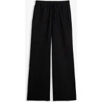 Bonprix Palazzohose weites Bein, verstellbarer Bequembund, aus Leinen und Viskose