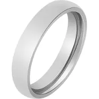 Akzent Partnerring "Babetto, silberfarbig, langlebig" Gr. 60, silber (silberfarbig), Fingerringe, Herren, 60, Edelstahl, Partnerring
