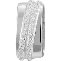 Akzent Kettenanhänger "Mhairi" aus 925 Sterlingsilber, rhodiniert, langlebig", silber (silberfarbig), Schmuckanhänger, Damen, Silber 925 (Sterlingsilber), Kettenanhänger