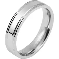 Akzent Partnerring "Shining Aura, silberfarbig, langlebig" Gr. 66, silber (silberfarbig), Fingerringe, Herren, 66, Edelstahl, Partnerring