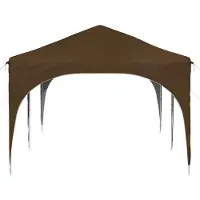 vidaXL Pop-up Partyzelt 575 x 288 x 245 cm Taupe Oxford-Stoff