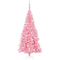 vidaXL Weihnachtsbaum Rosa 180 cm PVC