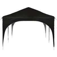 vidaXL Pop-up Partyzelt 575 x 288 x 245 cm Schwarz Oxford-Stoff