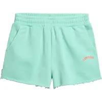 Superdry für Damen. W7110462A Essential gefärbte Shorts türkis (38), Lässig, Baumwolle
