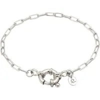 Elli Armkette PREMIUM "Armband Gliederkette Federring Modern 925 Sterling Silber" Gr. 17, silber, Armbänder, Damen, 17, Silber 925 (Sterlingsilber), Armkette
