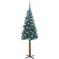vidaXL Schlanker Weihnachtsbaum Grün 150 cm