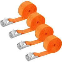 OEM Kunststoff-Riemensätze kurz 1M, 4er-Pack Kunststoff-Riemensätze mit Klemverschluss, verstellbare Riemensätze, Riemen für Fahrrad, Transport, Lastwagen, Gepäck, Motorrad