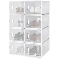 OEM Transparente Schuhbox - 8 Stück - Stapelbar