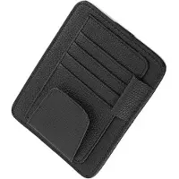 OEM Lederhalter für Karten, Stifte, Brille, schwarz, Kunstleder