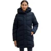Tom Tailor Damen Puffer Parka mit Kapuze, 10668 - Sky Captain Blue, S