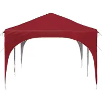 vidaXL Pop-up Partyzelt 575 x 288 x 245 cm Bordeauxrot Oxford-Stoff