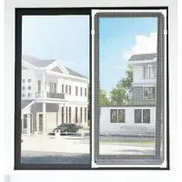 OEM Magnetischer Balkonhor - 100*130cm - selbstklebend - mückenabweisend - für Balkone und Schlafzimmer - ohne Bohren - selbstmontierbar - entferbar