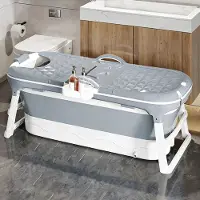 StarTech.com Faltbare Badewanne - Für Erwachsene - 118x60x53 cm - Tragbar - Platzsparend für kleine Badezimmer - Grau
