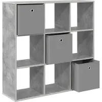 vidaXL Sideboard Betongrau 102 x 31 x 99,5 cm