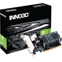Inno3D Grafikkarte NVIDIA GeForce GT 710, Low Profile, passive Kühlung, 2 GB, Modellnummer: N710-1SDV-E3BX