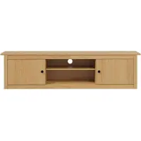 vidaXL TV Rack HILL 158 x 40 x 39,5 cm Honigbraun Massives Kiefernholz
