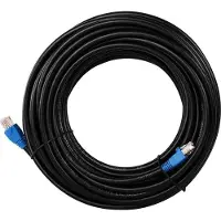 Danicom CAT6 Kabel für den Aussenbereich UTP – 30 Meter – Schwarz - 100% Kupfer