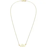 Elli Kette mit Anhänger "Halskette Sonnenaufgang Meere Wellen Motiv Sommer 925 Silber" Gr. 45, gold, Halsketten, Damen, ohne Stein, Silber 925 (Sterlingsilber), Kette mit Anhänger