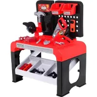 Ramiz Kompakte Werkstatt für Kinder ab 3 Jahren. Kleiner DIY-Bausatz 46-tlg. + Werkzeuge + Zubehör