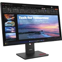 Lenovo ThinkVision T27QD-40 Monitor, 68,6 cm (27"), 2560 x 1440 Pixel, Wide Quad HD, LED, 6 ms, Schwarz