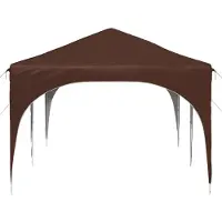 vidaXL Pop-up Partyzelt 575 x 288 x 245 cm Braun Oxford-Stoff