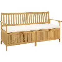 vidaXL Garten-Aufbewahrungsbank 2 -Seater 170 x 63 x 84 cm Rechteckig