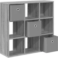 vidaXL Sideboard Sonoma-Grau 73,5 x 24 x 69,5 cm