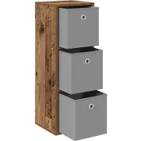 vidaXL Sideboard mit Schubladen Altholz 30,5 x 27 x 84,5 cm
