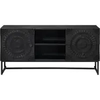 vidaXL TV-Schränk Schwarz 105 x 30 x 54 cm