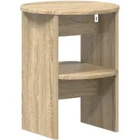 vidaXL Seitenschrank Sonoma-Eiche Ø40 x 50 cm Holzwerkstoff