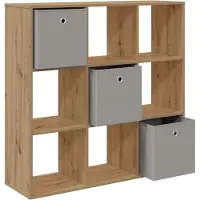 vidaXL Sideboard Artisan-Eiche 102 x 31 x 99,5 cm