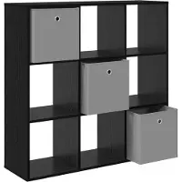 vidaXL Sideboard Schwarz Eichen-Optik 102 x 31 x 99,5 cm