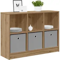 vidaXL Sideboard Artisan-Eiche 88,5 x 27,5 x 63,5 cm