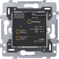 Züblin 552-72211 Vernetzter Dimmer, Sockel, 3 200 W, 2 drahtig, 71 x 71 mm, Schraubbefe 55272211
