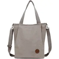 OEM Große Damen-Tasche aus Kunstleder, mittelgroß, mit Reißverschluss, Tote-Handtasche für Arbeit, Reisen, Einkaufen, Schule und Alltag