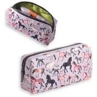 OEM Großes Pferde-Etui, Geschenk für Pferdefans, Kleines Etui mit Schnalle für Mädchen Jungen Jugendliche Erwachsene