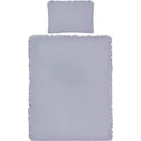 Belisima 5-teilige Bettwäsche PURE 100/135 blau