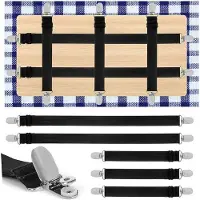 OEM Elastische Tafelkleedhüllen 5er Pack, verstelle Kissenhalterungen für Picknicktische und Gartentische, elastische Matratzenbezughalterungen